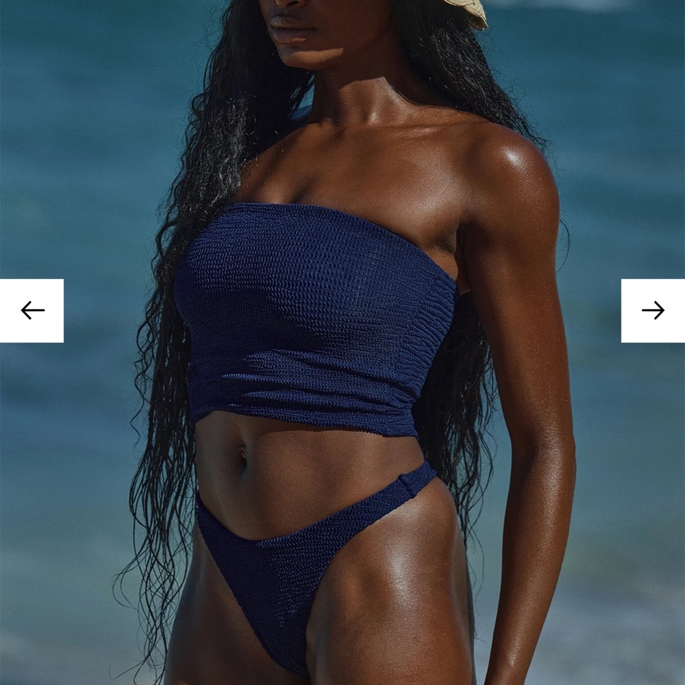 Monday Swimwear Navy Tank Top